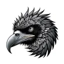 condor with pachamama spiral tattoo design idea