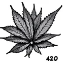 420 tattoo design idea