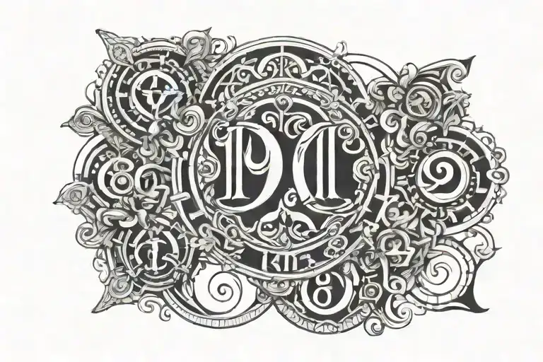 Roman numbers 11/02/1974 tattoo design idea