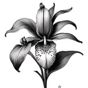lady slipper tattoo design idea