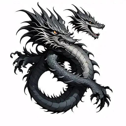 Dragon Wrapped Around Arm tattoo design idea