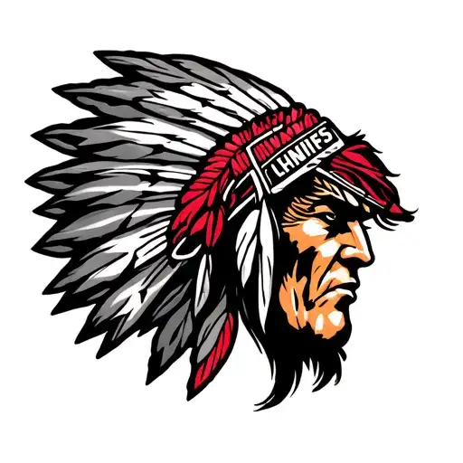 kansas City Chiefs Indian tattoo design idea