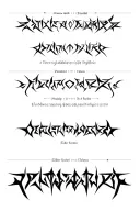 Elder Scrolls daedric script font tattoo design idea