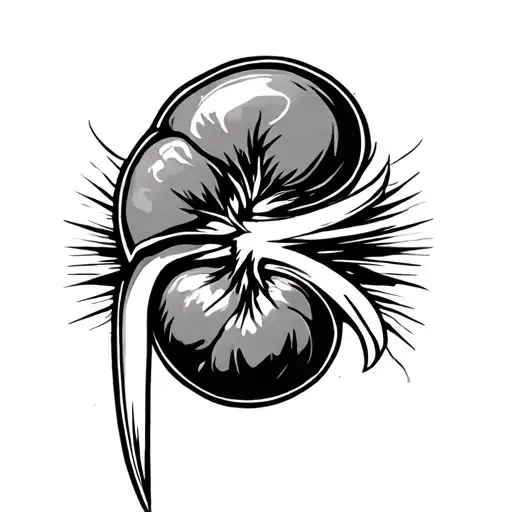 kidney cancer symbol tattoo design idea