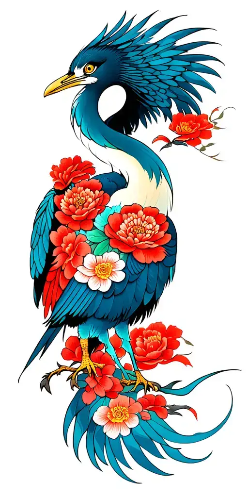 Garzas tattoo design idea
