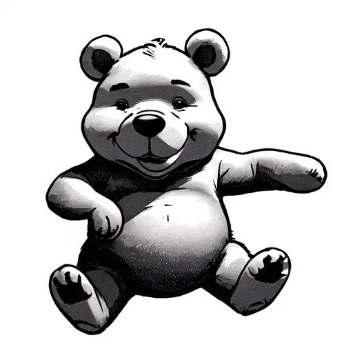 Pooh tattoo design idea