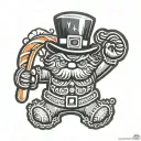 nutcracker gingerbread man grinch candy cane tattoo design idea