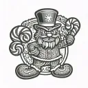 nutcracker gingerbread man grinch candy cane tattoo design idea