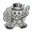 nutcracker gingerbread man grinch candy cane tattoo design idea