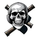 expendables skull tattoo design idea