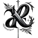 Numerology tattoo design idea