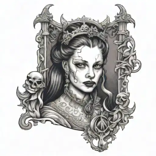 Elizabeth Bathory tattoo design idea
