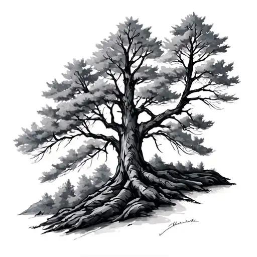 Aspen Tree tattoo design idea
