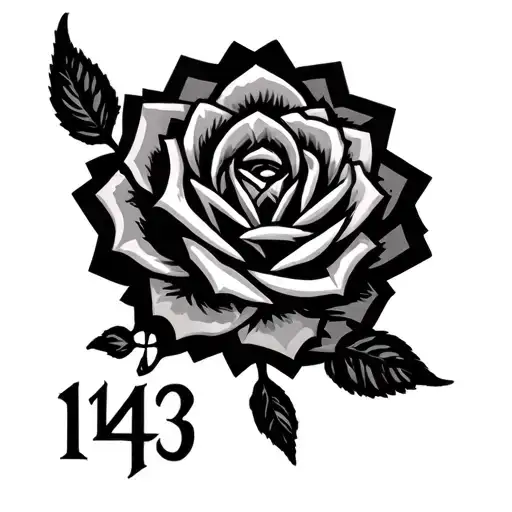 143 in Roman numeral tattoo tattoo design idea
