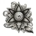 positive  energy magnet pulling tattoo design idea