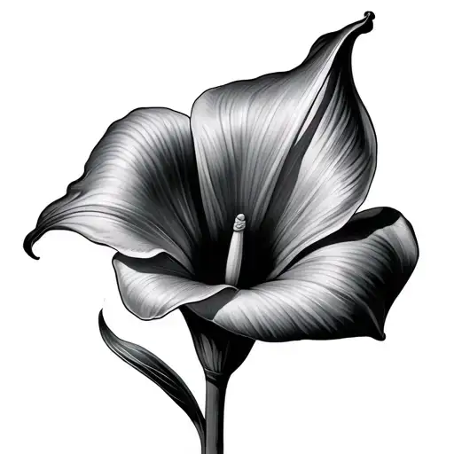 calla lily tattoo design idea