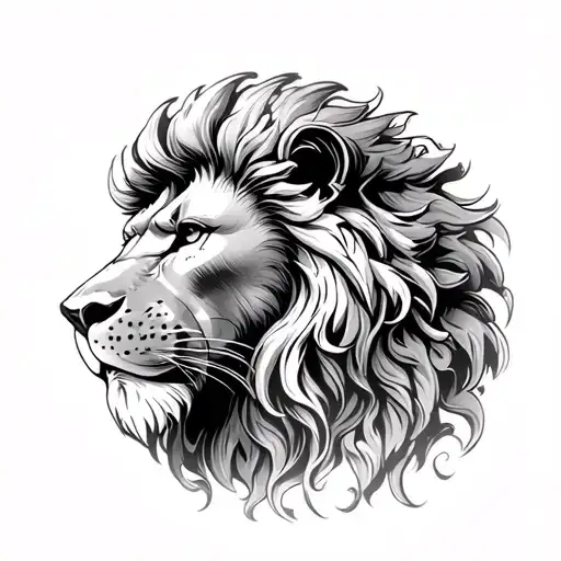 lupa di roma and lion of s.marco of venice tattoo design idea