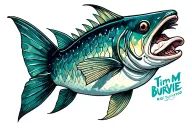 tim burton big fish moovie tattoo design idea