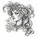 Nyx Goddess tattoo design idea