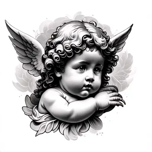 Cherub tattoo design idea