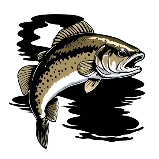 Brown Trout tattoo design idea