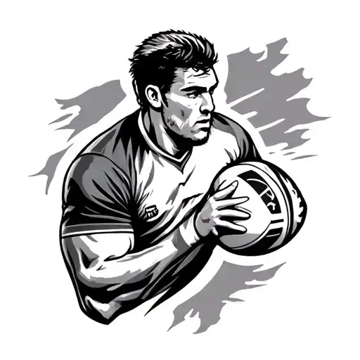 rugby tattoo design idea