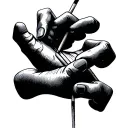 match stick figures  hands holding tattoo design idea