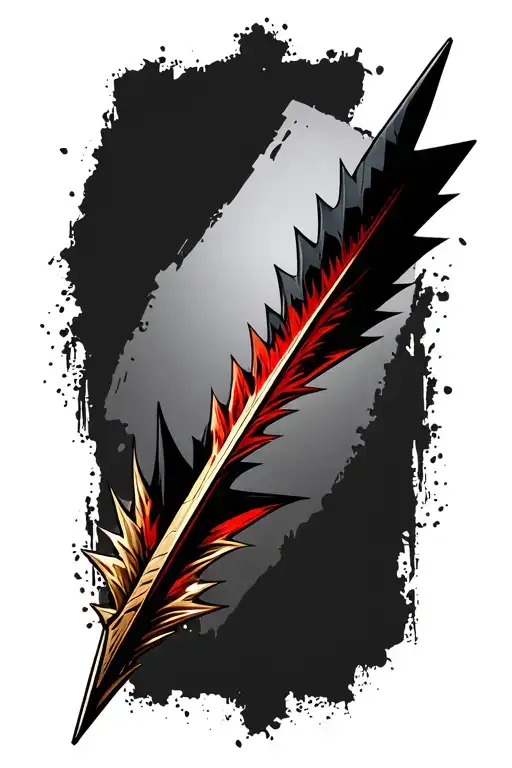 arrow no back ground tattoo design idea