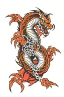 mortal Kombat style tattoo design idea
