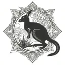 kangaroo melbourne tattoo design idea