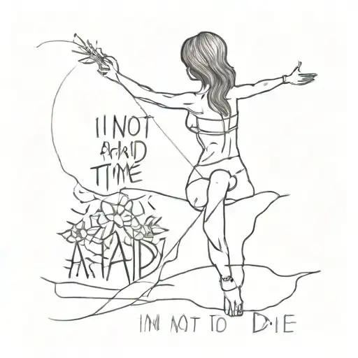 I'm not afraid to die - as long as I have time to do everything tattoo design idea