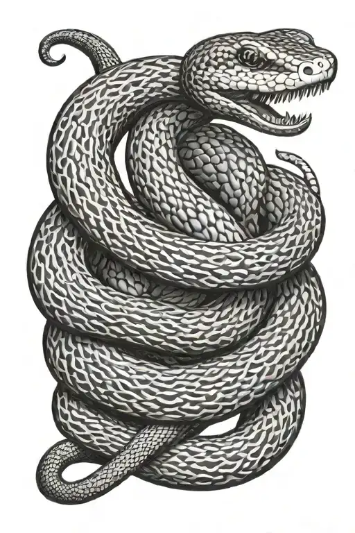 Finger snake tattoo tattoo design idea