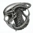 Xenomorph tattoo design idea