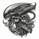 Xenomorph tattoo design idea