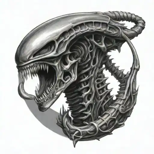 Xenomorph tattoo design idea