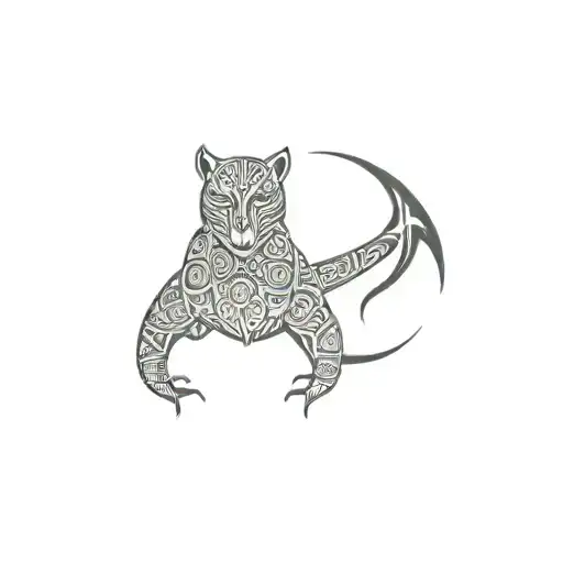 Hiberno-Saxon style tattoo design idea