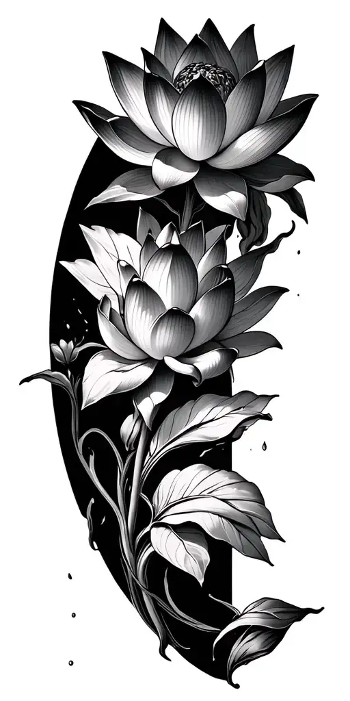gemini zodiac sign lotus flower ashes to ashes symbolizing rebirth tattoo design idea