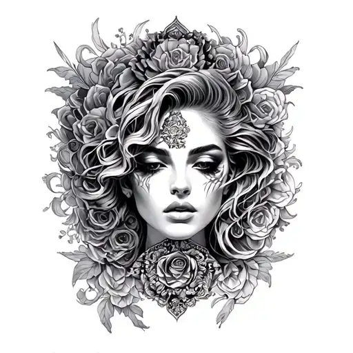 Versace tattoo design idea