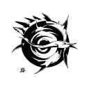 unique naruto anbu black op on upper side shoulder tattoo design idea