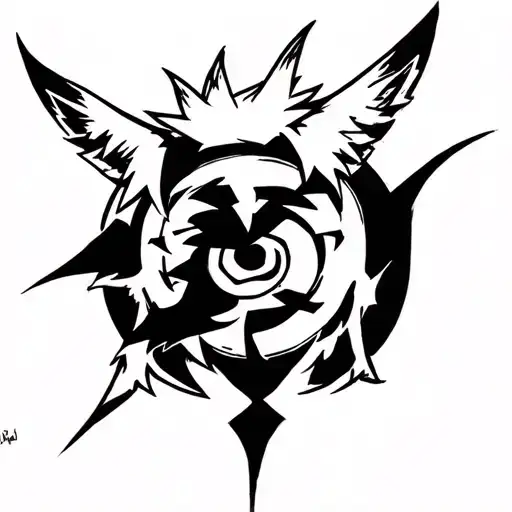unique naruto anbu black op on upper side shoulder tattoo design idea