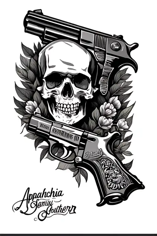 Appalachia,  southern,  generational,  family,  guns tattoo design idea