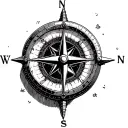Aviation Compass tattoo design idea