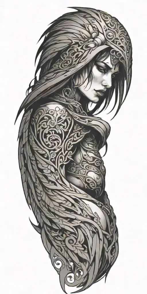 morrigan tattoo design idea