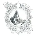 lord of the rings tattoo design idea