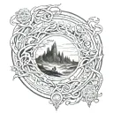 lord of the rings tattoo design idea