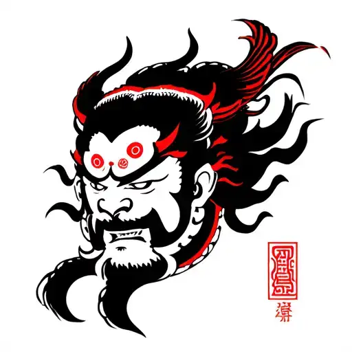 Raijin And Fujin tattoo design idea