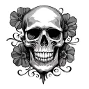 Irish Skull tattoo design idea
