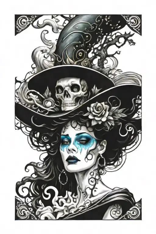 Delirium from Sandman sitting tattoo design idea