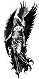 Archangel Chamuel tattoo design idea