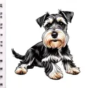 Miniature Schnauzer tattoo design idea